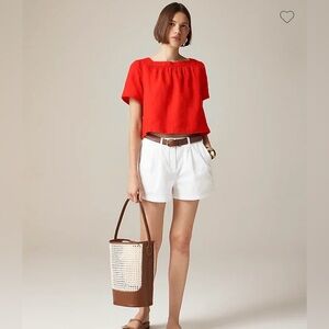 J. Crew Red Blouse
